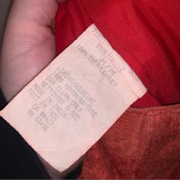 Bagatelle Rust Orange Leather Fringe Western Skirt M - Picture 5 of 11